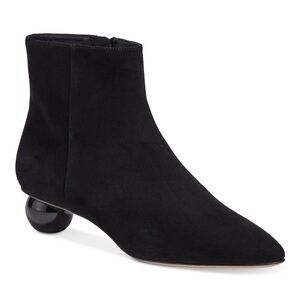 New Kate Spade Women's Black Leather Sydney Dress Booties Size 7.5B Narrow